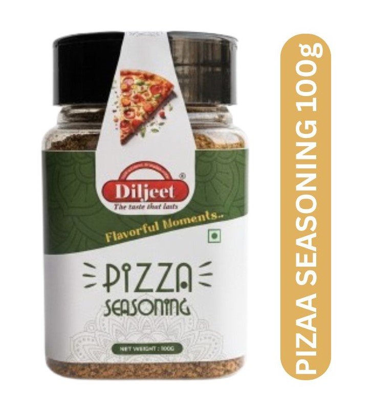 pizza seasoning 100gm jar new Diljeet 100gm Pizza Pasta Seasoning| Italian Seasoning - Image 1